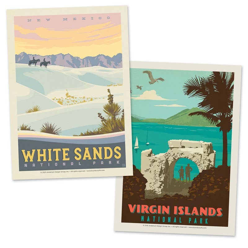 Tourist Courts - Wholesale Postcard Set - National Parks 63 Postcard Set1