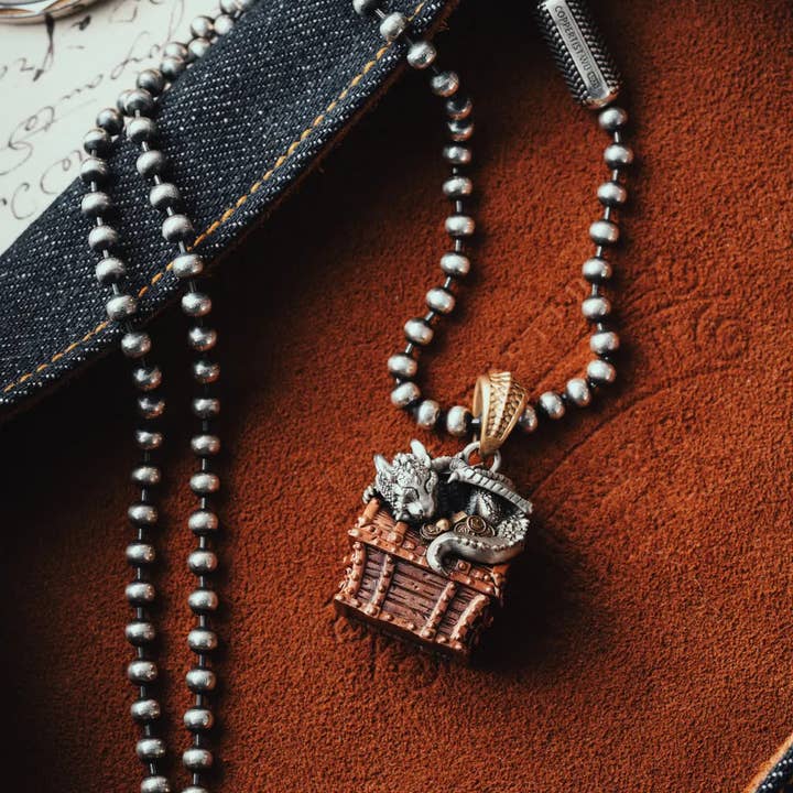 Coppertist.wu - Wholesale Individual Charm/Pendant - Dragon Treasure Chest Pendant15