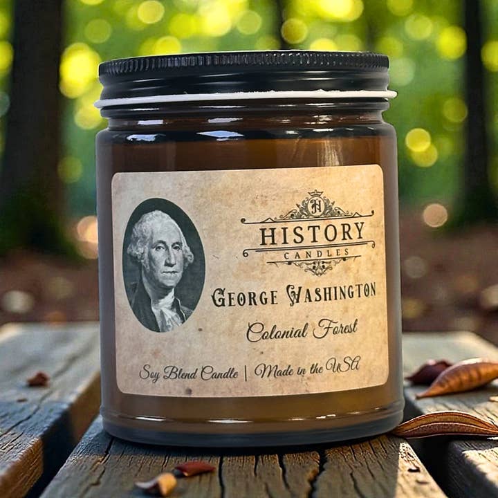 GEORGE WASHINGTON Candle | History Candle for wholesale by History Candles