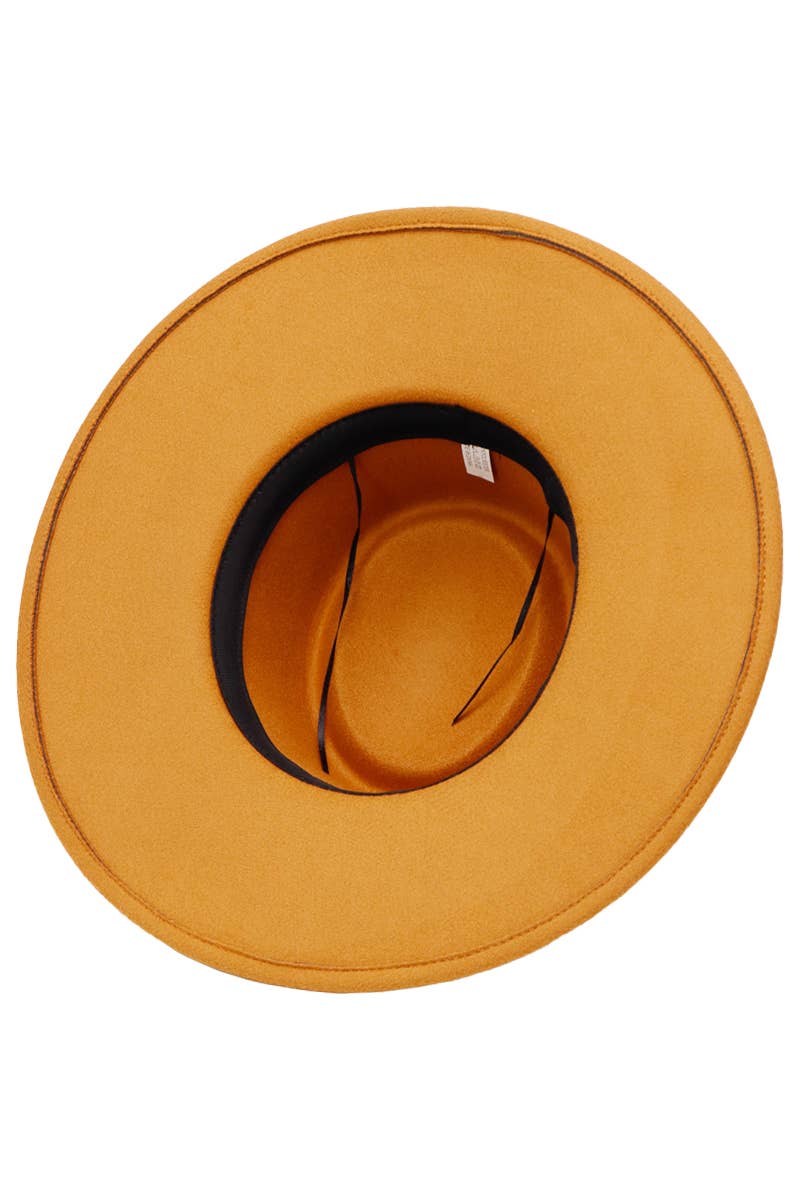 Cap Zone - Vendita all'ingrosso Fedora - Donna - Cappello rancher bolero in lana sintetica con nastro piccolo, catena oro e tesa larga27