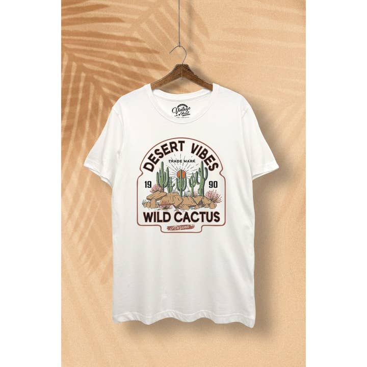 PINK NABI - Wholesale T-Shirt (Graphic) - Women's - Y4328A - DESERT VIBES PRINT VINTAGE T-SHIRT3