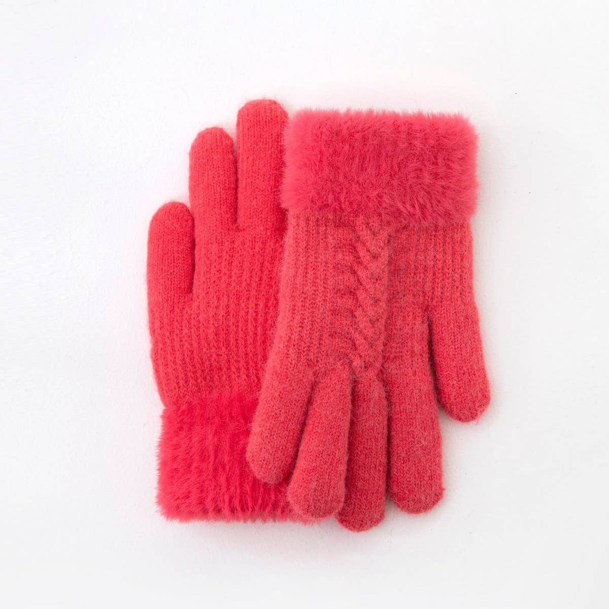 NINEXIS - Wholesale Gloves - Kids - CWAG00570_KIDS WINTER PLUSH DOUBLE LAYER WARM GLOVES10