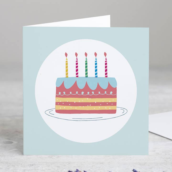 Geburtstagskuchen-Karte für den Großhandel von Cherry Pete Ltd