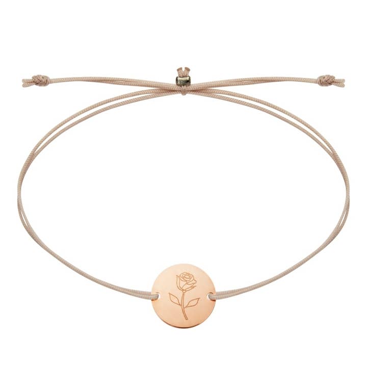 Crystals by HCA Jewellery – wholesale Berlockarmband – Armband-"Blommor av kärlek” -Rosegold Pl. -Rosa