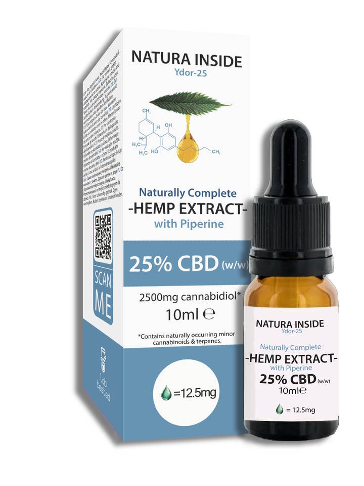 Hemp Oil 25% With Piperine Ydor Series, 10ml for wholesale by NEUROXTRACTS