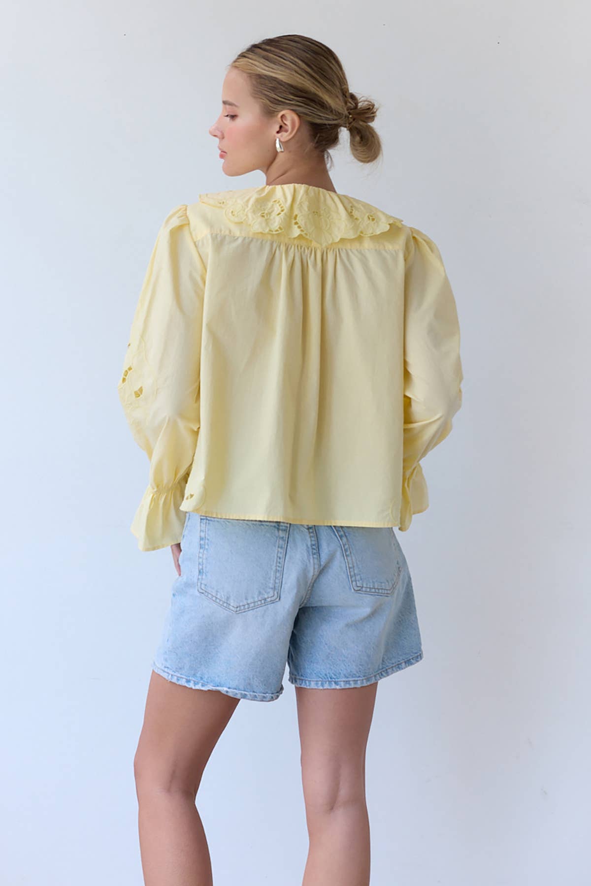 RAISONNEL - Vente Chemisier – femme - Blouse à volants brodée - RT10392