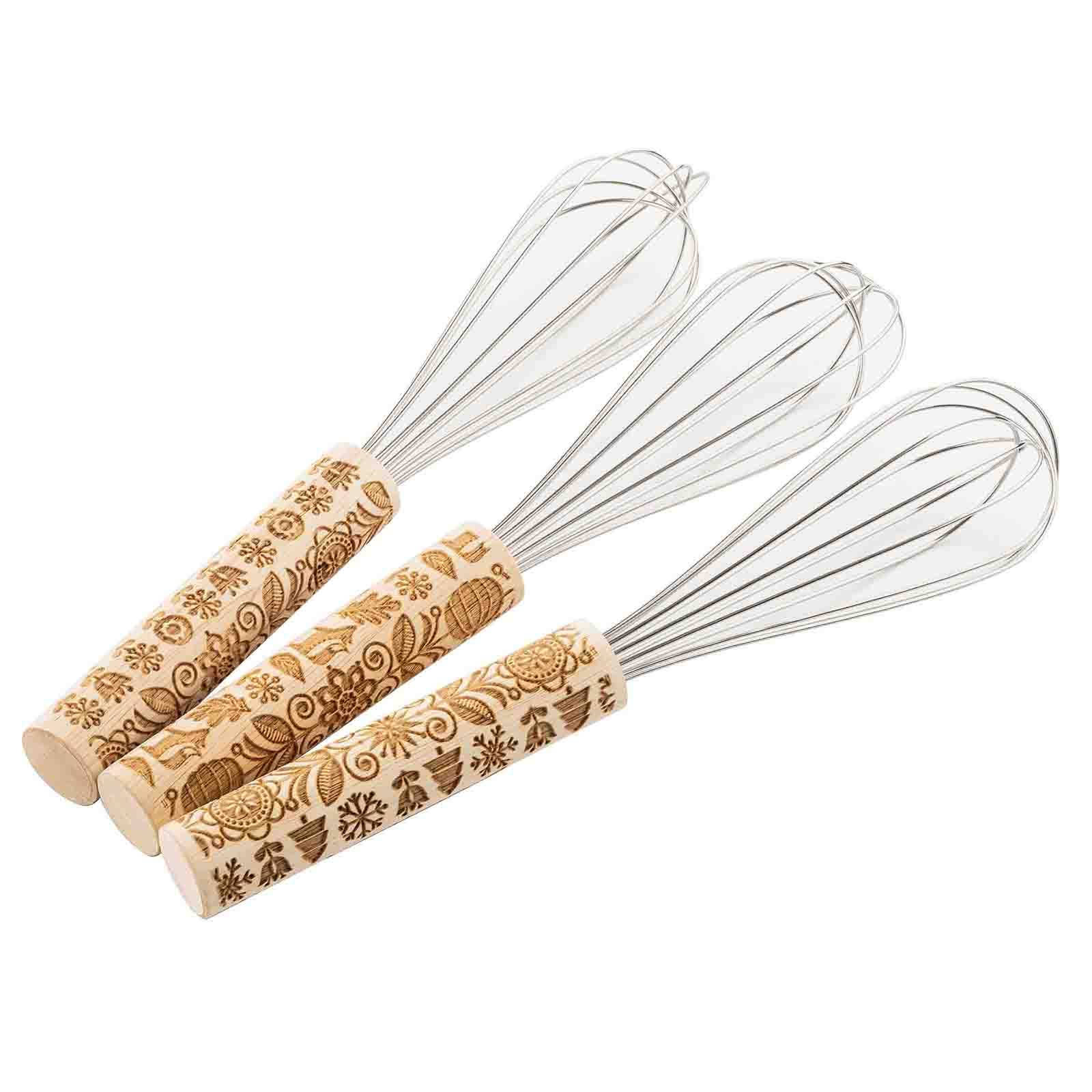 TableCraft Products Company - Wholesale Kitchen Tool/Gadget - Embossed Decorative Whisk, Winter Design6