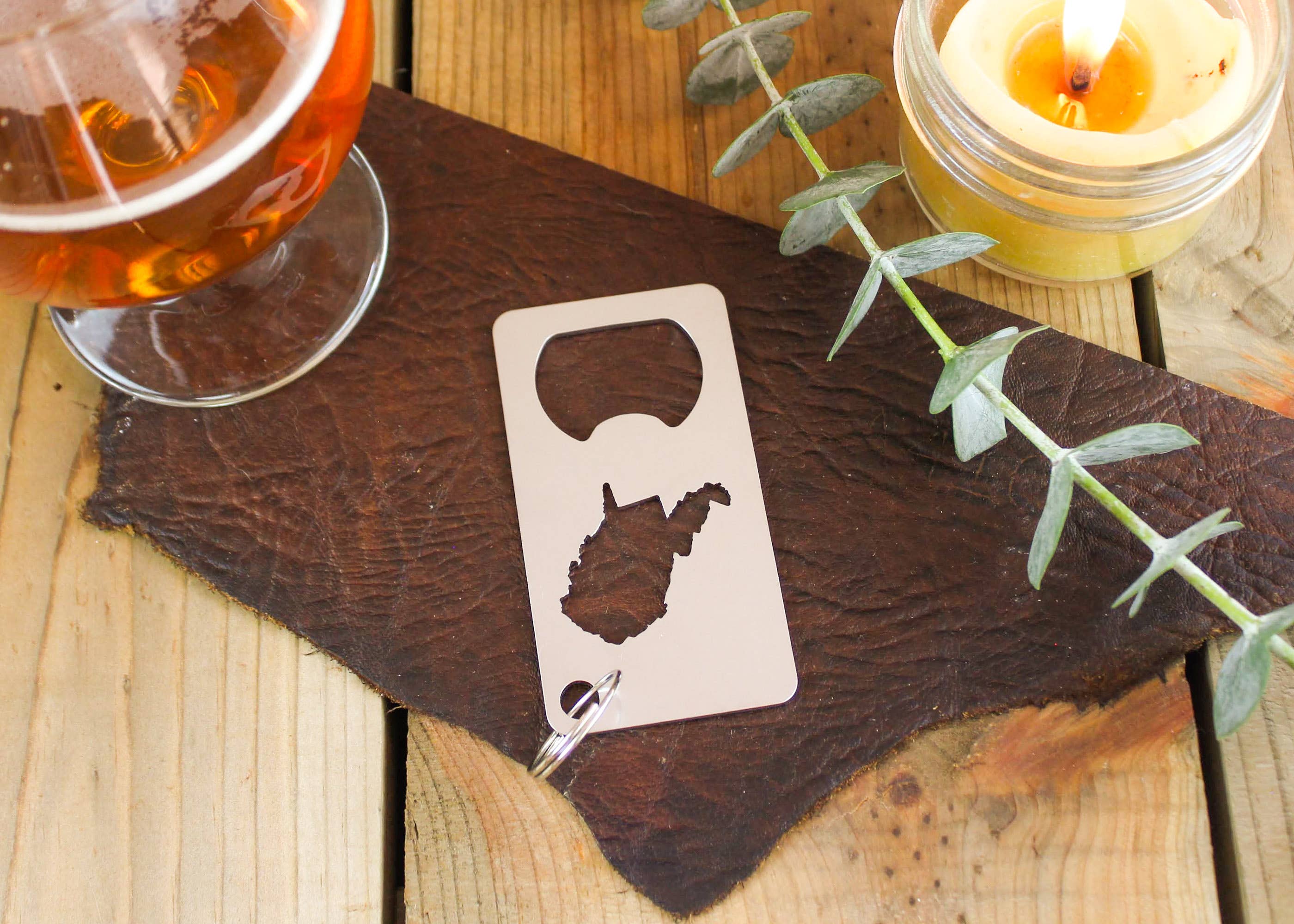 Iron Maid Art - Wholesale Bottle/Wine Opener - West Virginia State Stainless Steel Beer Bottle Opener Gift0