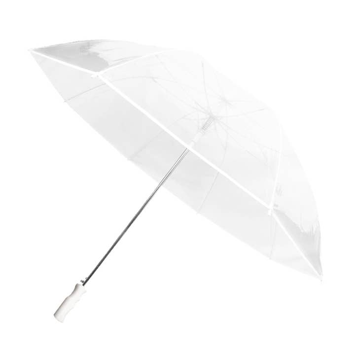 SMATI - Wholesale Umbrella - Women's - White Transparent Golf Umbrella - Wedding