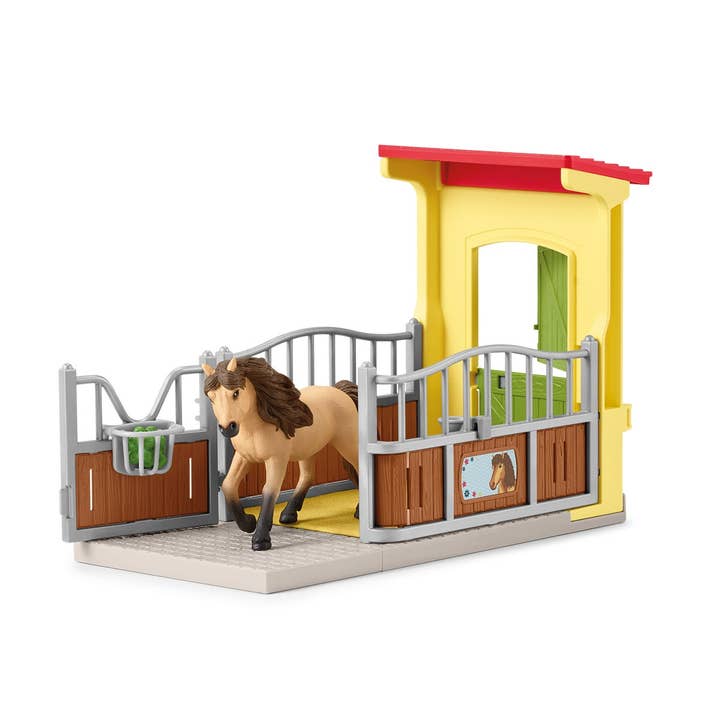 Pony Box With Iceland Pony Stallion Farm Toys Play Set for wholesale by Schleich