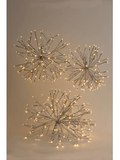 Estallido de copo de nieve de 15 3/4" cálido/blanco para venta al por mayor de Studio Specialties