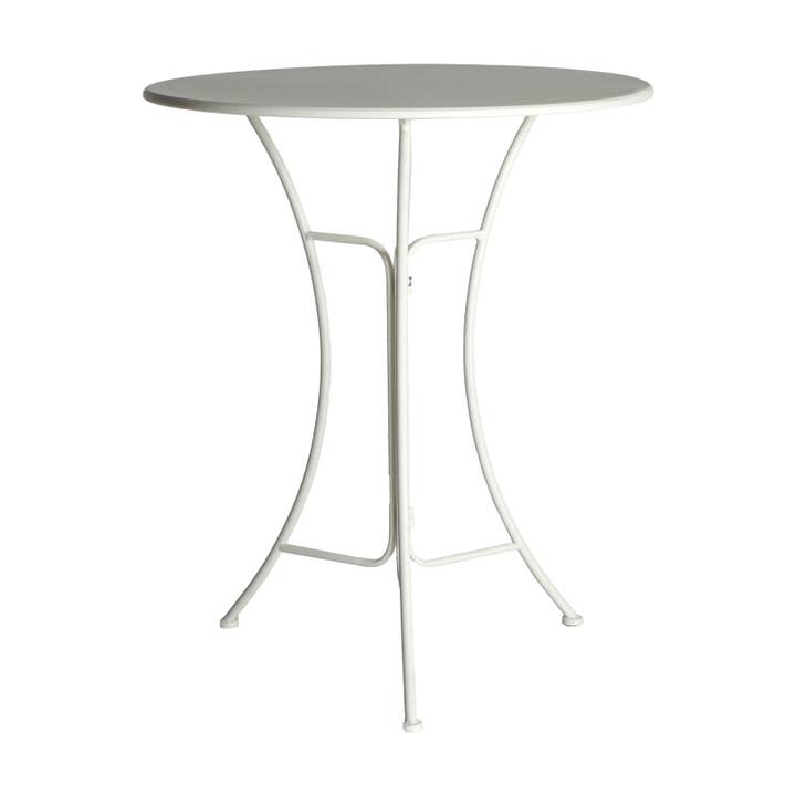 Mesa Bar Felishe, De Hierro, En Color Blanco, De 60X60X70cm para venta al por mayor de B&B