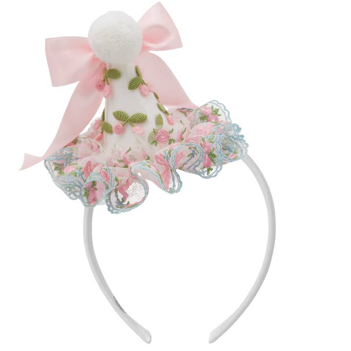NOVELTY HARD HEADBAND: birthday hat '25 for wholesale by Baby Bling Bows