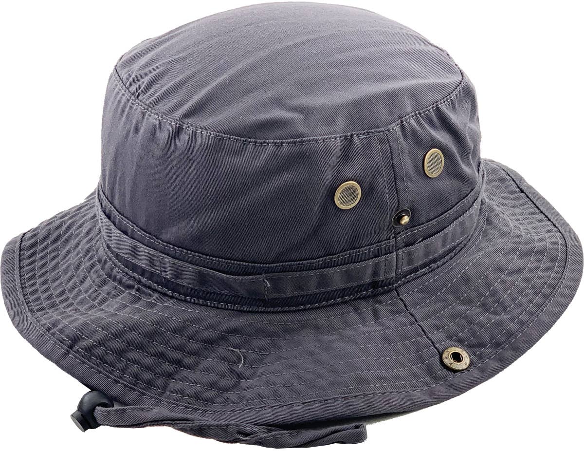 KBETHOS - Wholesale Bucket hat – Unisex - Solid Boonie Hat With String (Fitted)20