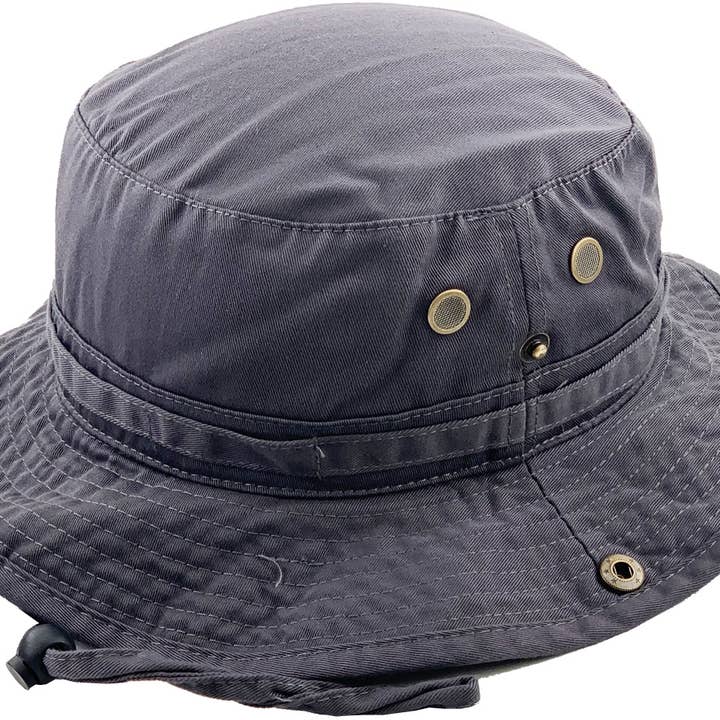 KBETHOS - Wholesale Bucket hat – Unisex - Solid Boonie Hat With String (Fitted)20