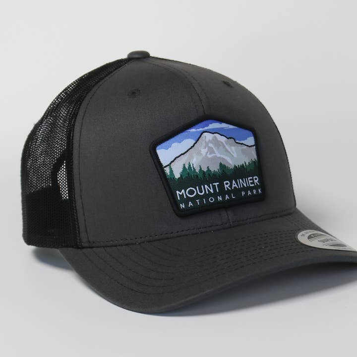 Mount Rainier National Park Hat | NP Trucker Hats for wholesale by Squatchy