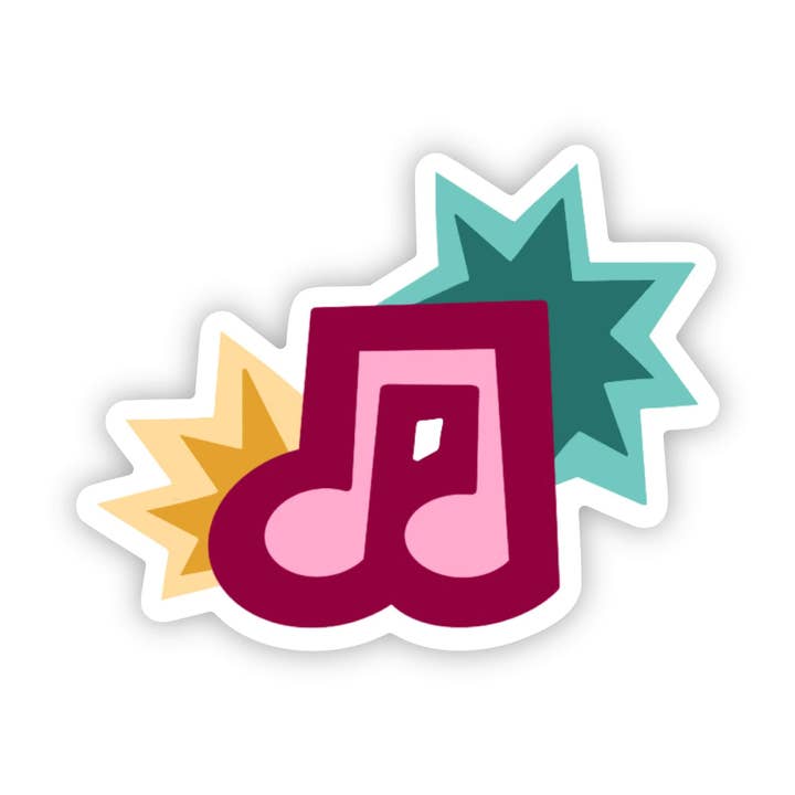 Big Moods - Wholesale Sticker - Music note - pink
