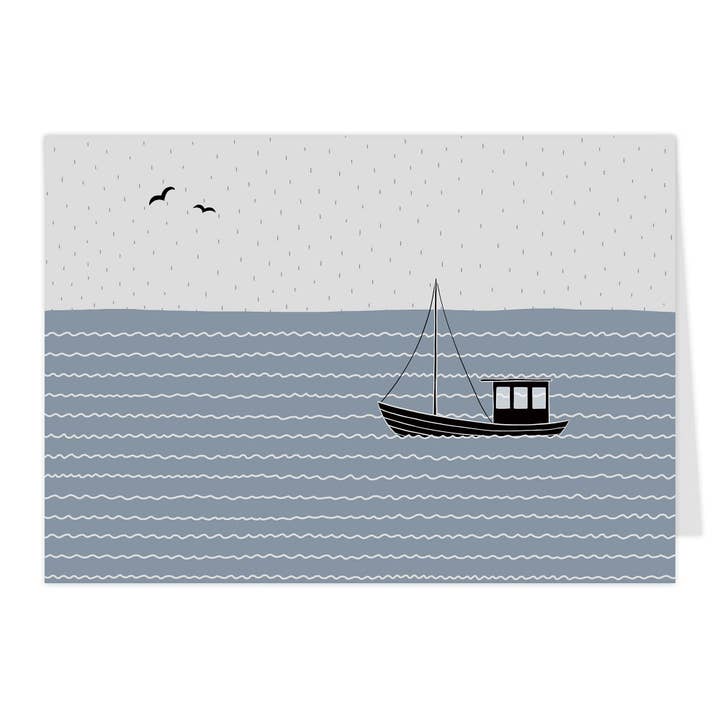 Vikort "Havets lugn" för wholesale av paruspaper. nutzfeine papeterie