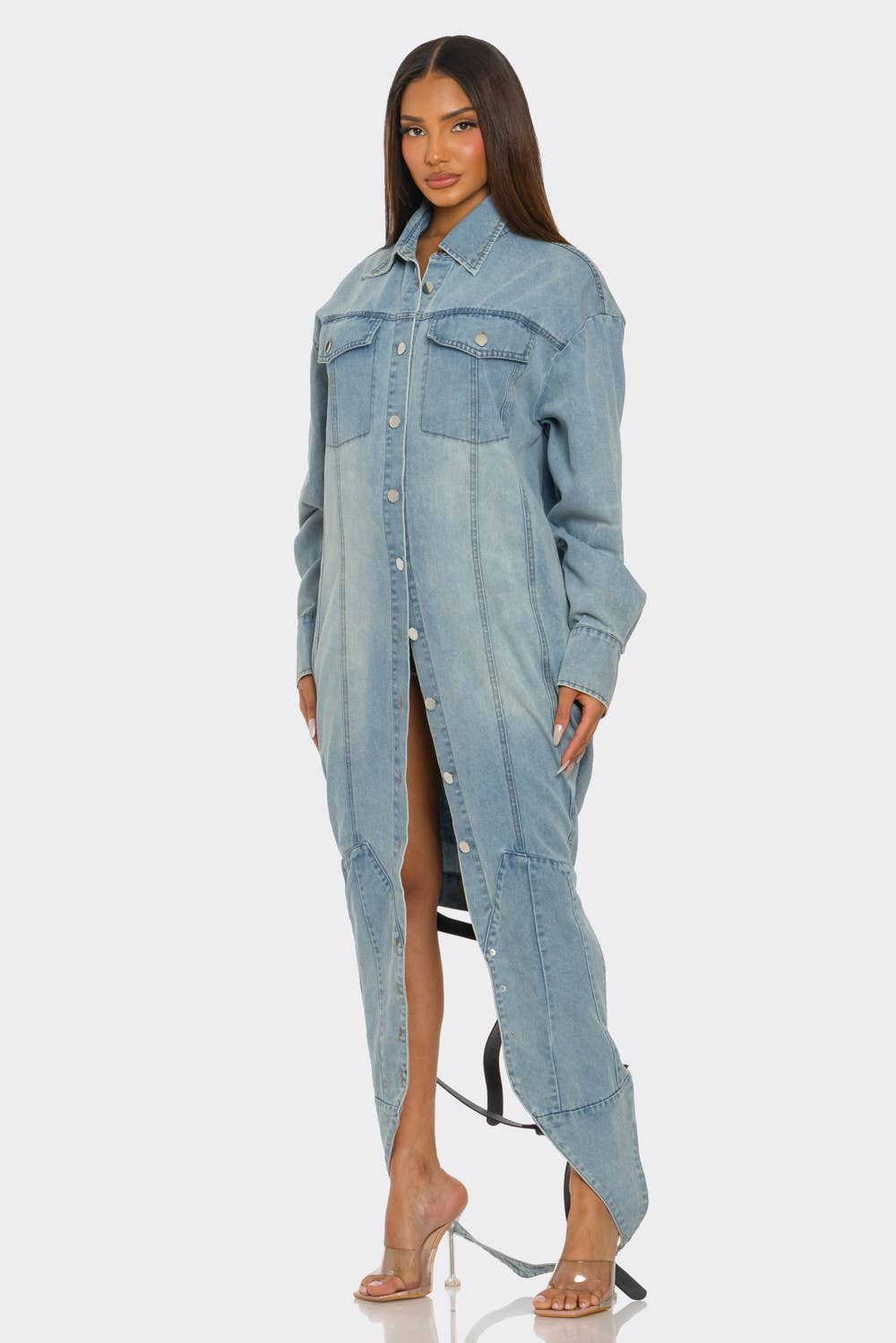 Athina Collection – wholesale Denim jacket – Women's – The Trinity Denim Transformer1