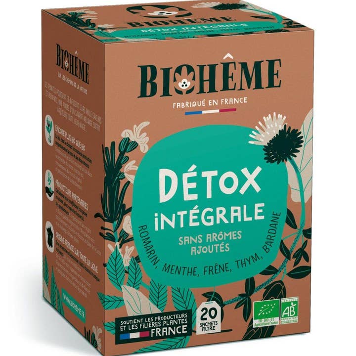 Biohême - Vente Thés santé/détox - Infusion Détox Intégrale - X20 Infusettes