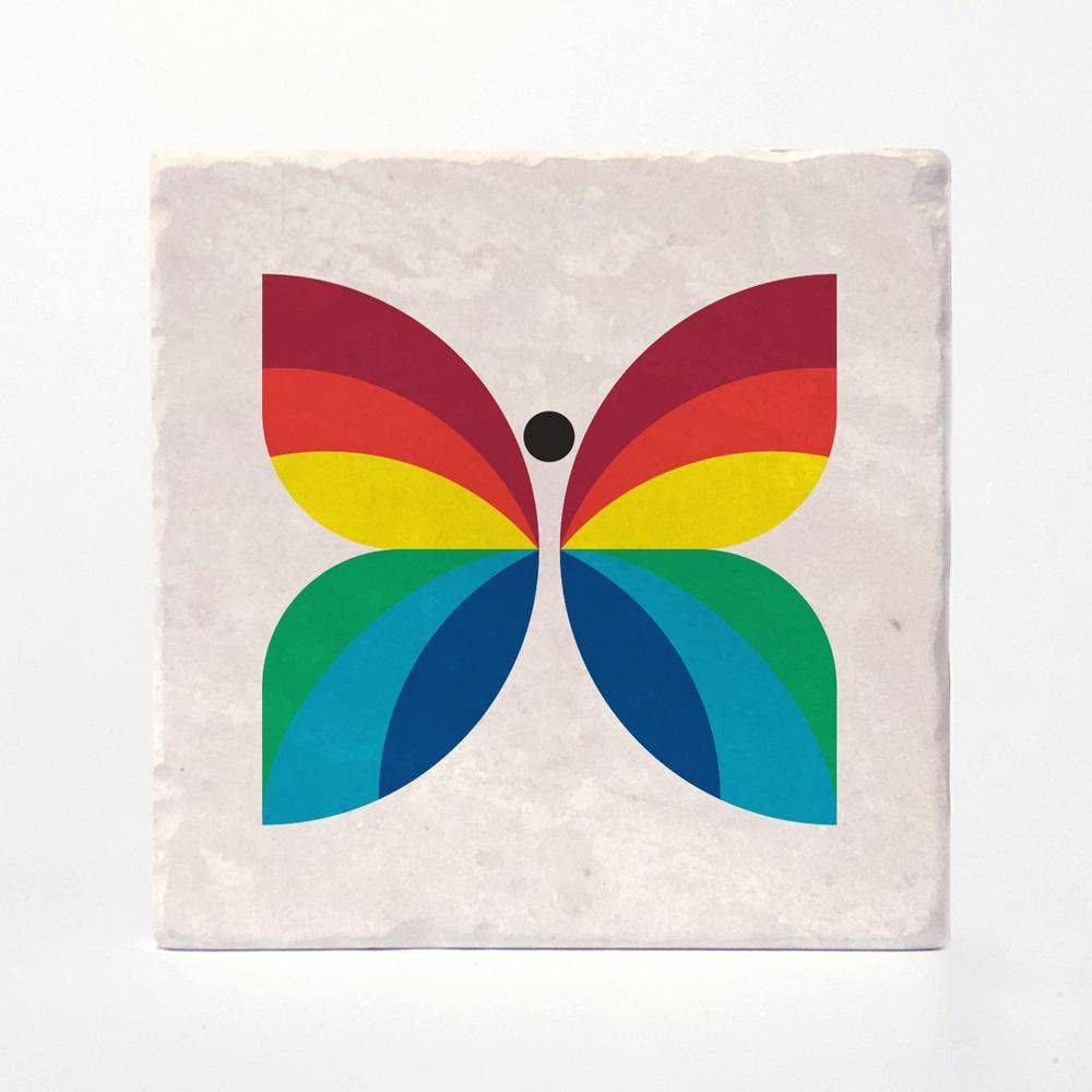 Versatile Coasters Canada - Wholesale Coasters - CBC Butterfly 1966 to 1974 Logo Coasters0
