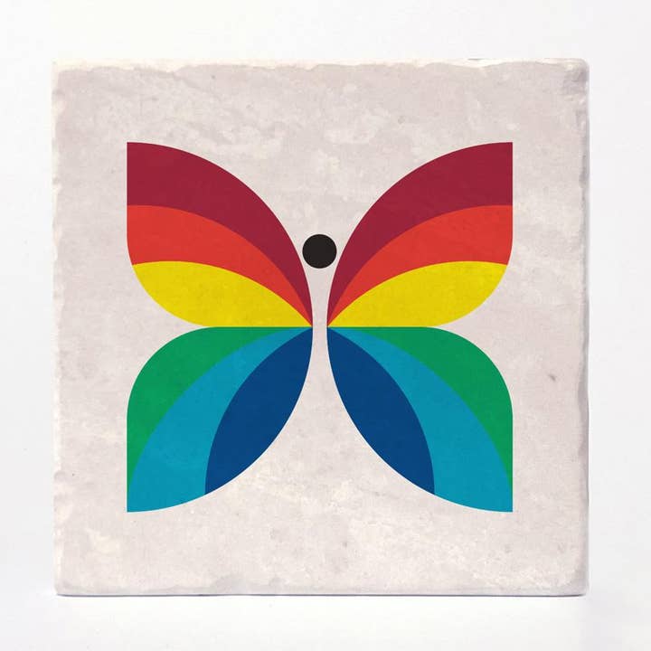 Versatile Coasters Canada - Wholesale Coasters - CBC Butterfly 1966 to 1974 Logo Coasters0