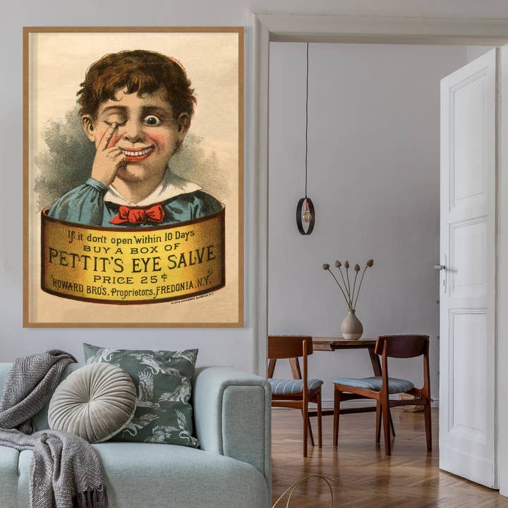 Ink & Drop - Wholesale Poster - Vintage Eye Salve Poster Print