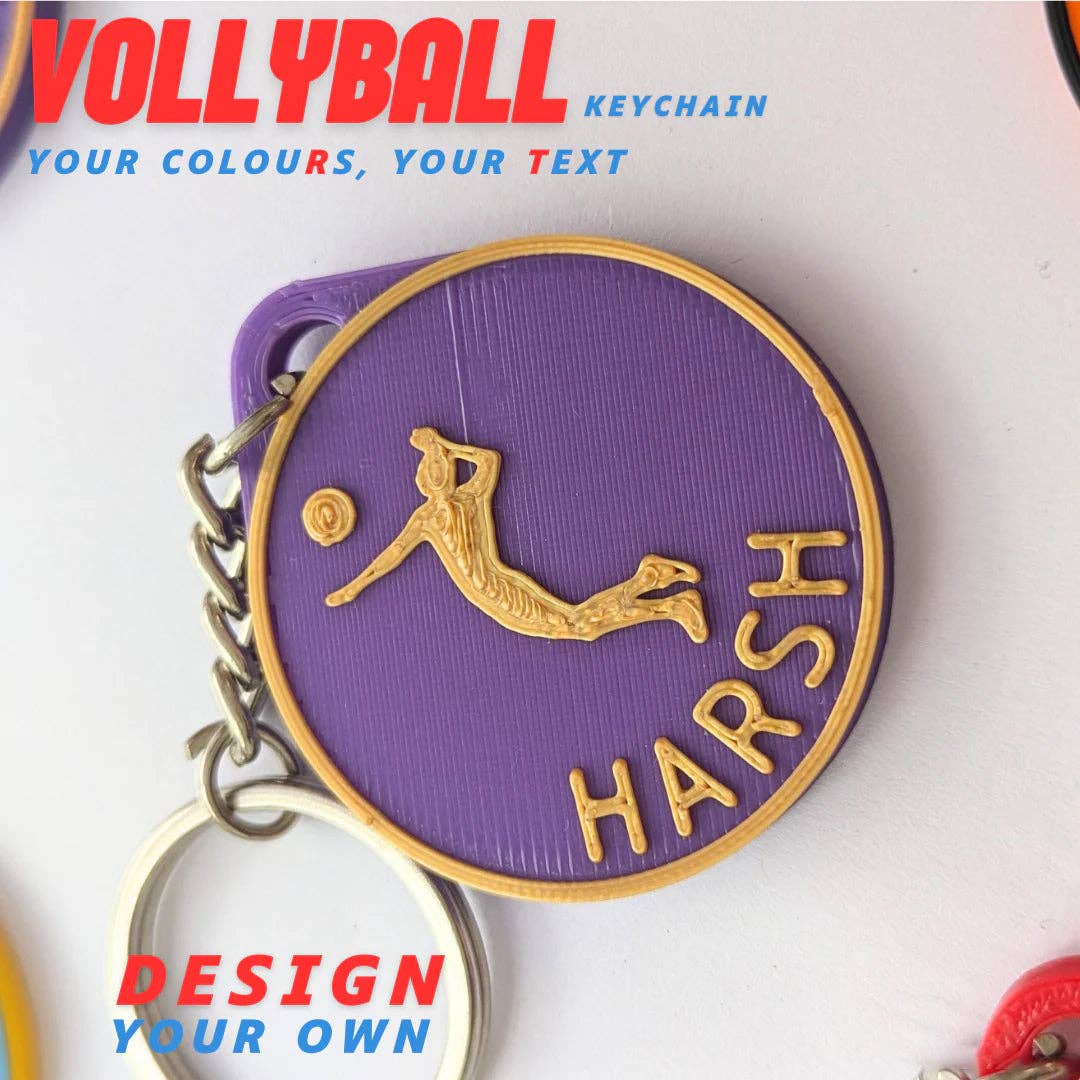 Preneel3dUniverse - Wholesale Keychain - Unisex - Volleyball Keychain – Mini Sporty Accessory for Volleyball Fans