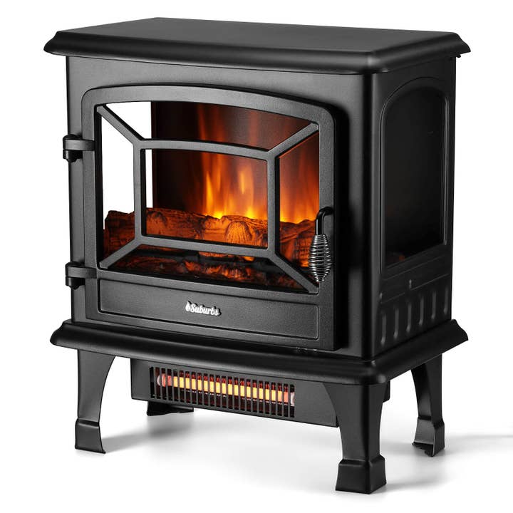 TURBRO - Wholesale Fireplace Screen - Suburbs TS20-SD Electric Fireplace Stove Heater with Sound