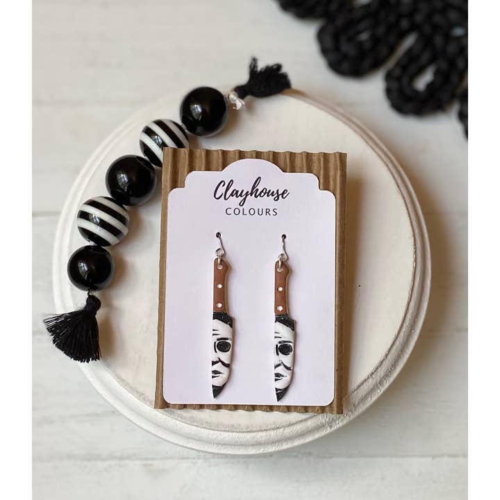 Clayhouse Colours - Wholesale Dangle Earrings - Scary Season Clay Earrings | Halloween Earrings