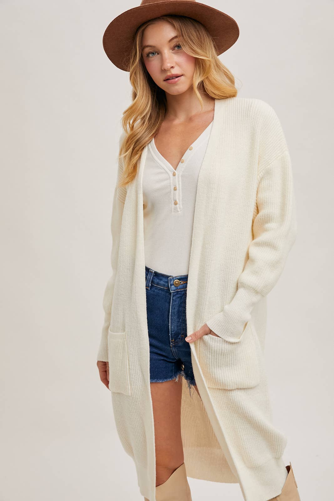 Bluivy – wholesale Cardigan – Women’s – RIBBED OPEN FRONT CARDIGAN29