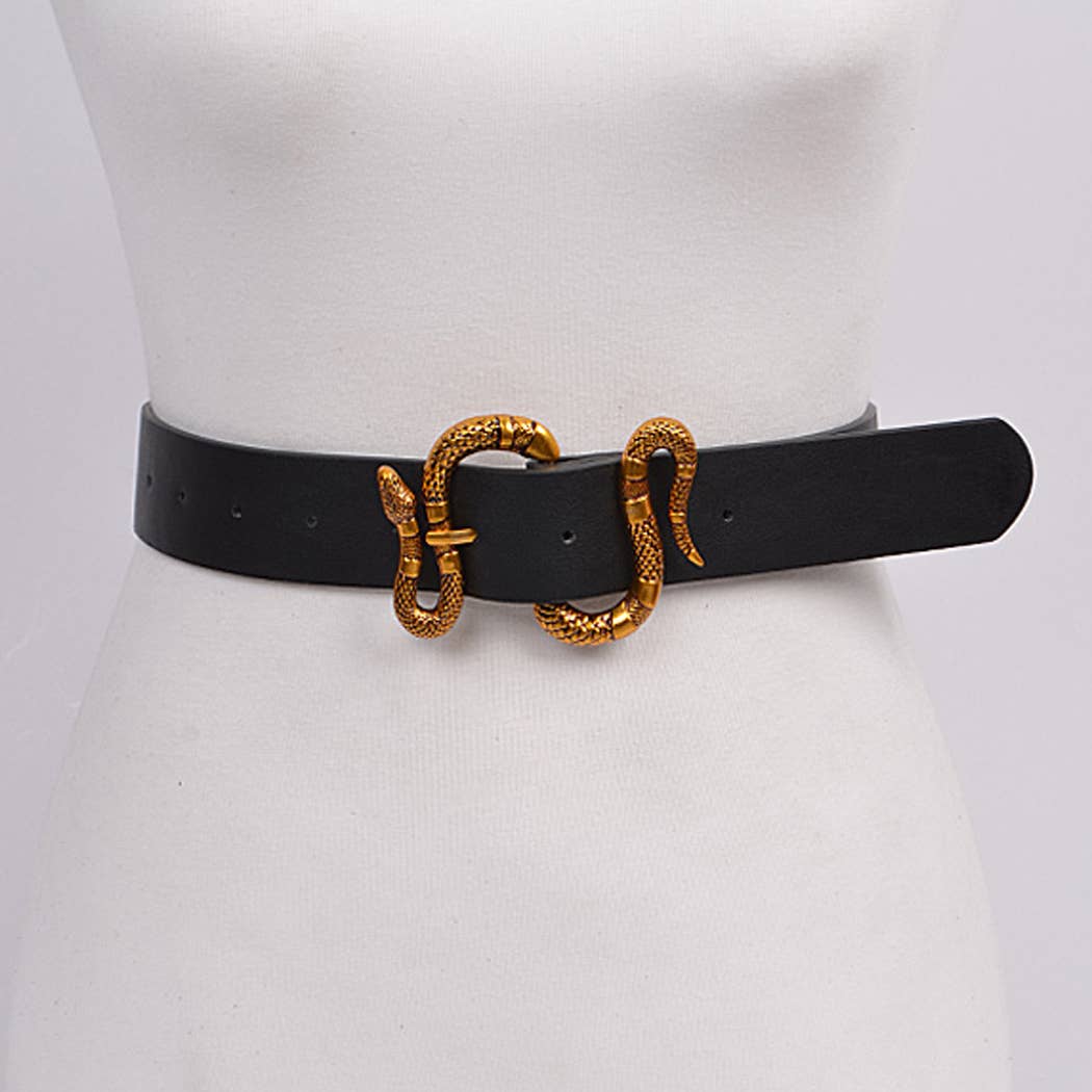 3AM BY H&D ACCESSORIES - Wholesale Belt - Women's - Snake Buckle Belt1