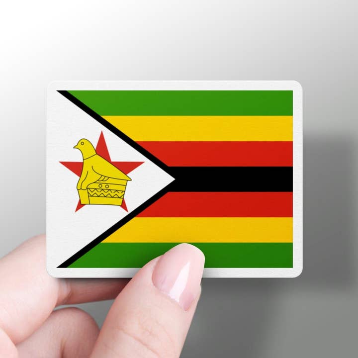 GraffMerch.com - Vendita all'ingrosso Adesivo - Adesivo con bandiera dello Zimbabwe1