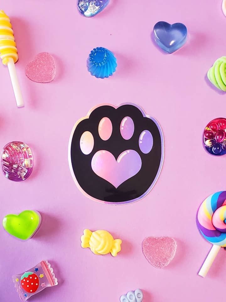 Autocollant en vinyle | Autocollant holographique en forme de pour la vente par StrangelyArranged