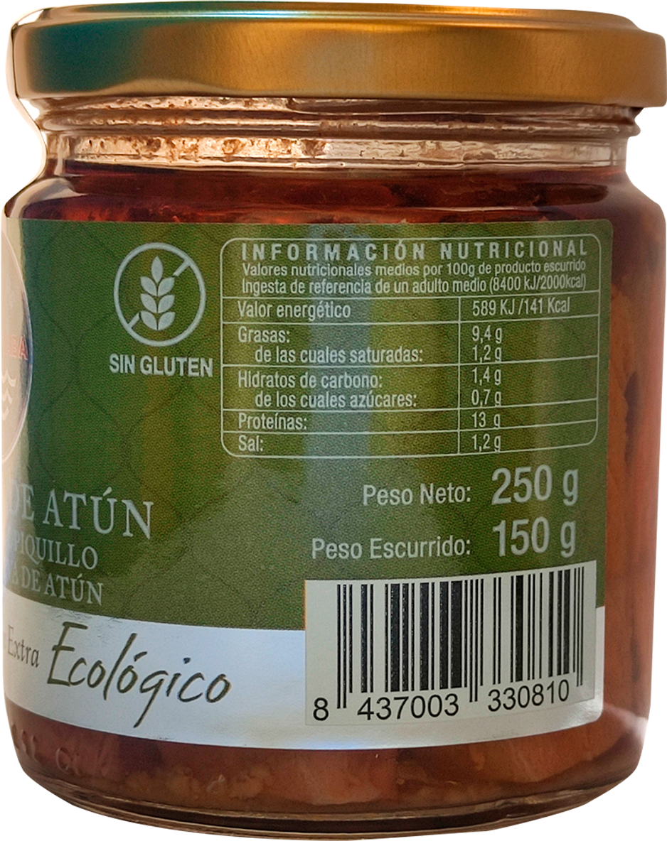 El Ronqueo - Wholesale Tinned Fish - Piquillo peppers stuffed with tuna roe with ECO EVOO2