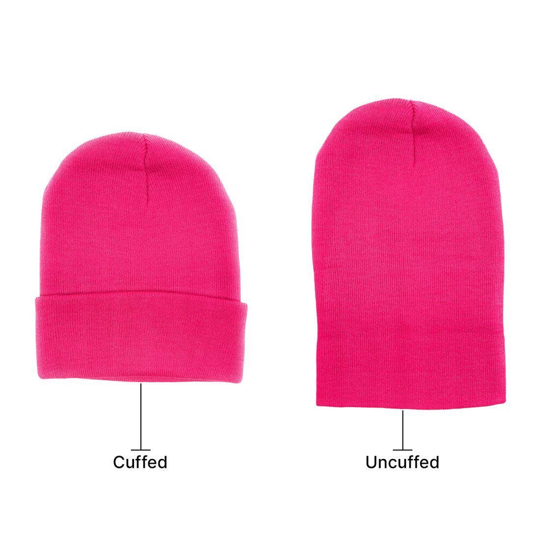 The Park Wholesale - Vente Bonnet – unisexe - Bonnets et bonnets de luge à revers en tricot doux, en vrac, multicolore, uni, blanc, vente en gros30