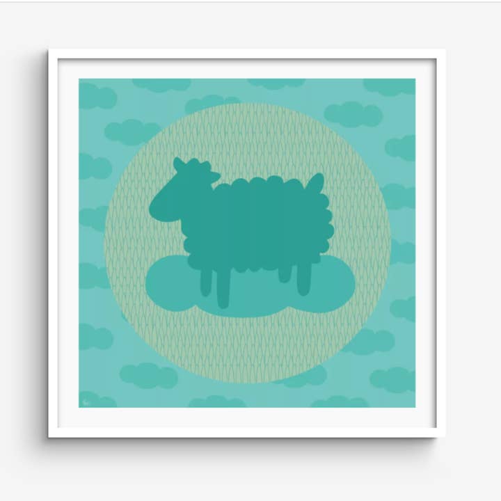 Ewe Are Loved Art Print voor wholesale door Two Peeps Designs