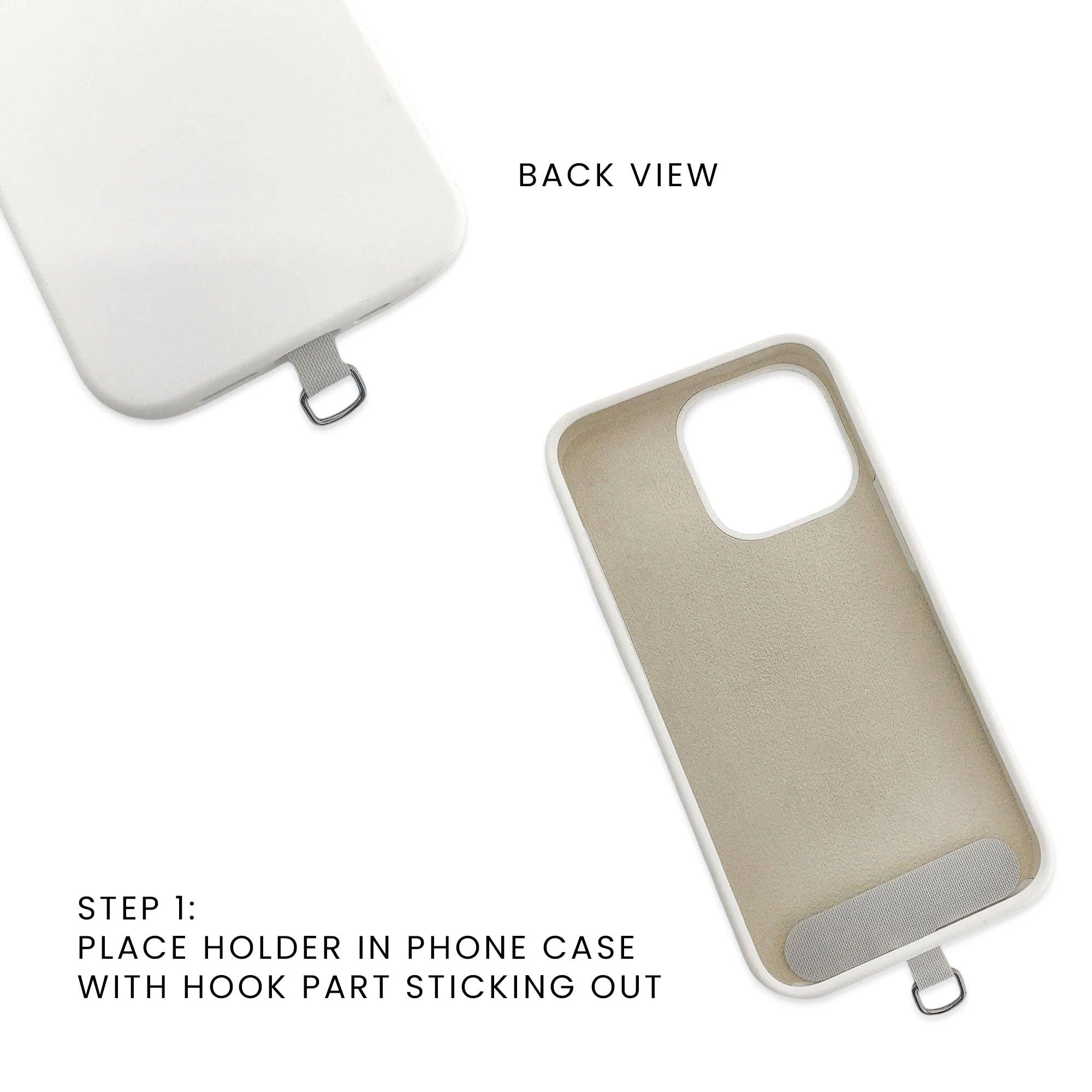 OMG Blings - Vente Sangle pour étui à téléphone - APC01 - Longue chaîne de téléphone en cuir végétalien*6