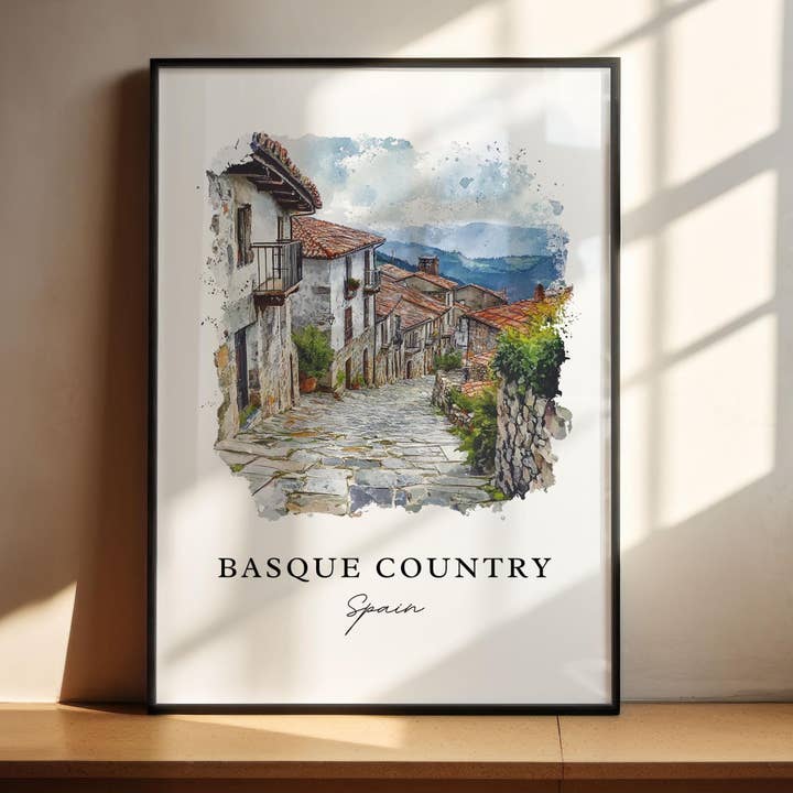 Premium Travel Art - Wholesale Art Print - Basque Country Wall Art - Spain Print