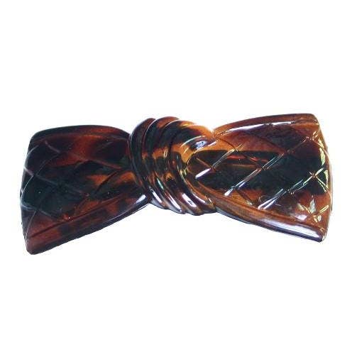 Sash Bow Automatic Barrette Tortoise Shell 12121-628 for wholesale by CARAVAN J NAHON IMPORT