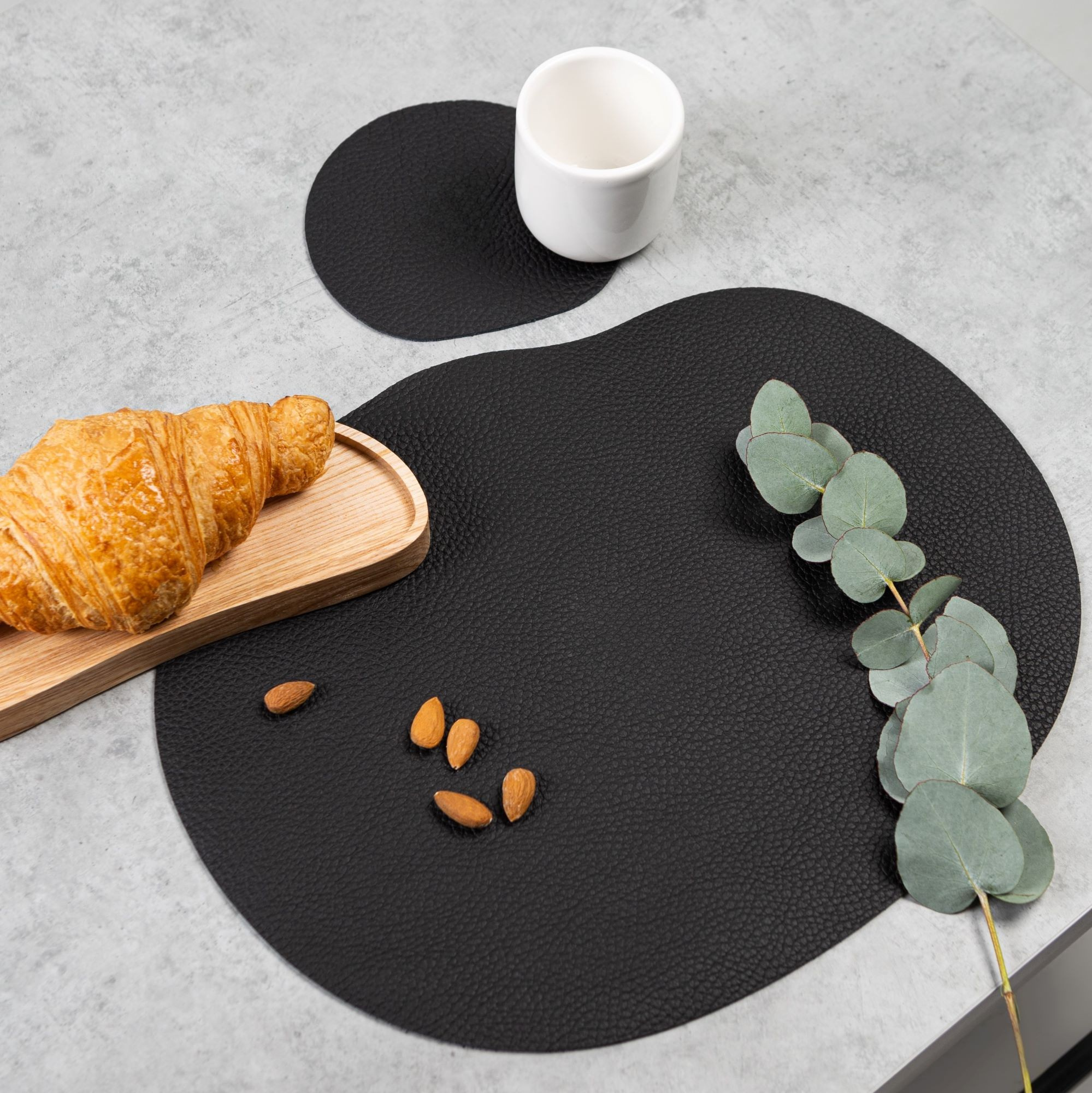 NAMUOS - Wholesale Placemat - Leather placemat, coaster MILLSTONES7