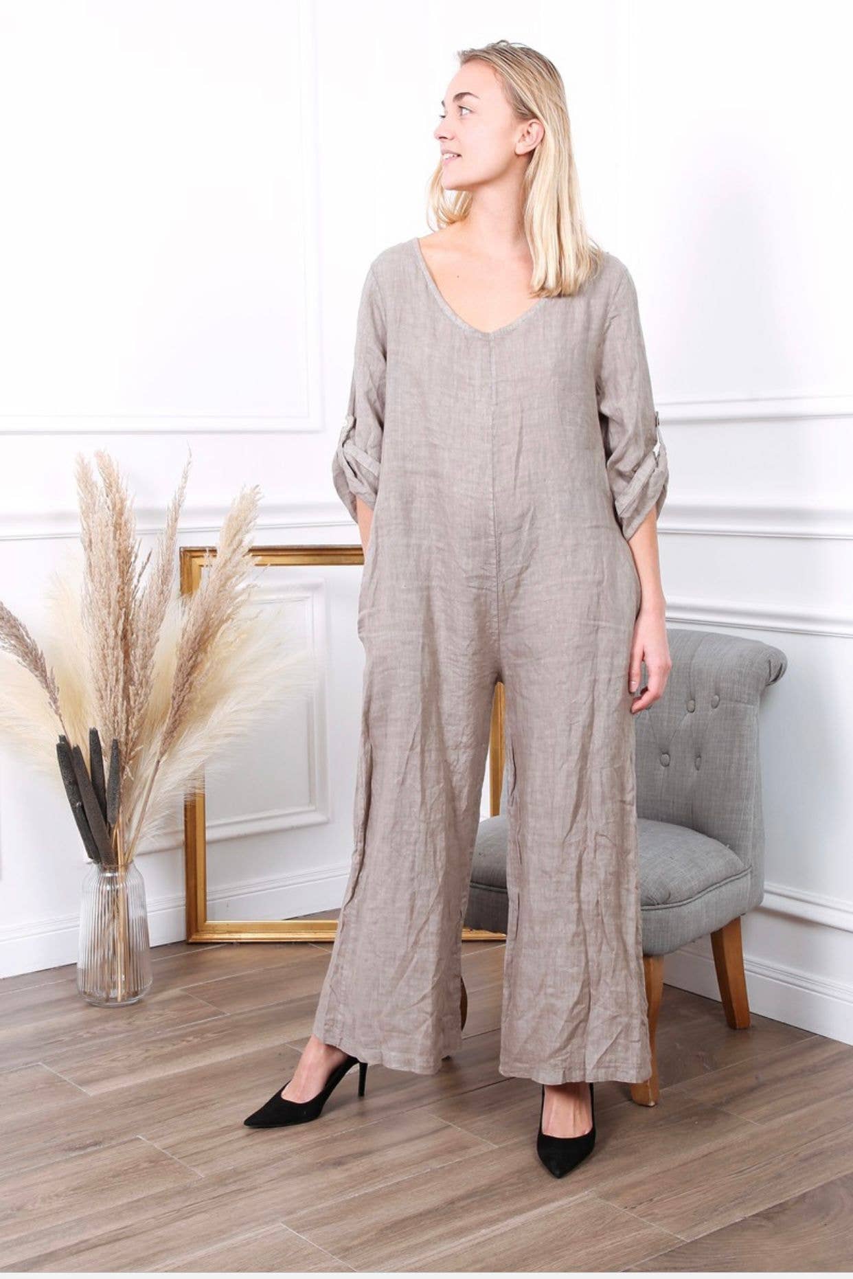 LÉA & LUC - Wholesale Jumpsuit - Women's - 100% linen combination REF.7150422