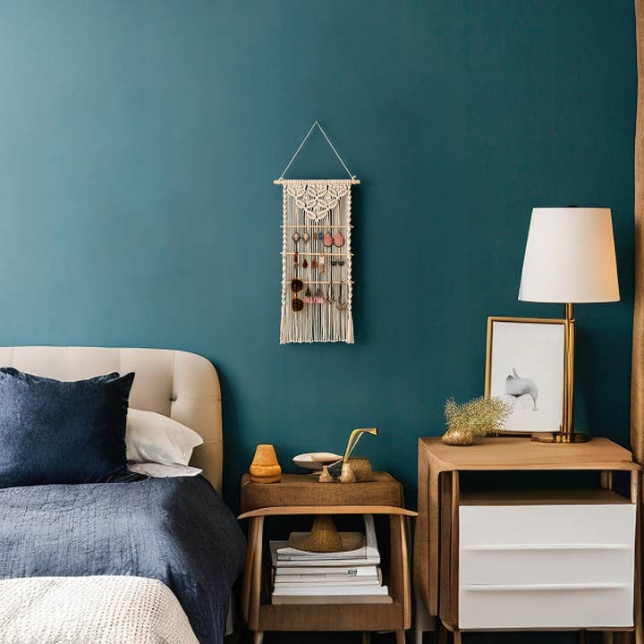 BeanDaikon - Wholesale Jewelry Stand & Display - Boho Macrame Jewelry Hanger I815