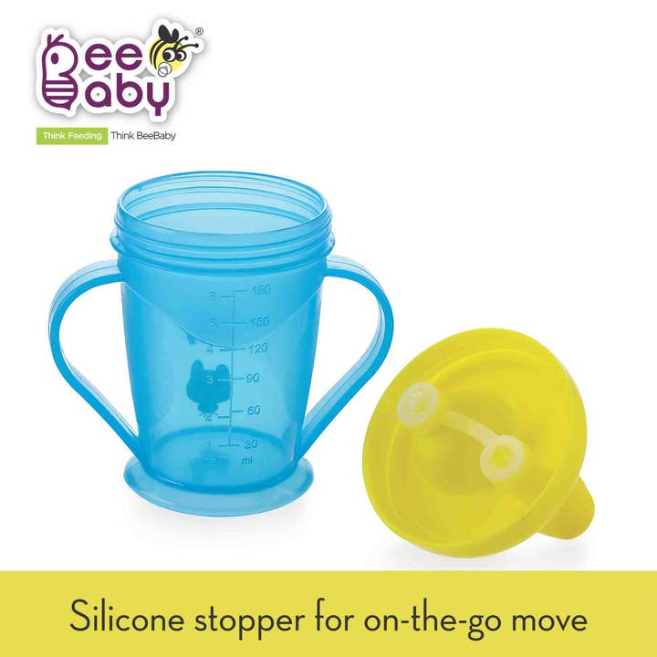 Beebaby - Wholesale Drinking Glass/Cup - Kids & Baby - Beebaby Twin Handle Sipper Double Colour 180ml / 6oz.4