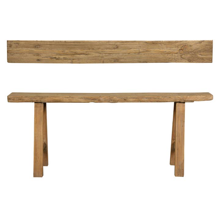 Lily's Living Inc. - Wholesale Bench - 45" Noodle Bench Weathered Natural (upper width 6")2