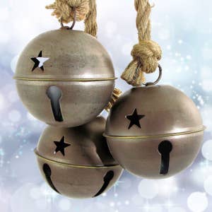 DIY Crafts Rustic Hanging Tin Cow Bells 12 Pcs Wind Chimes, 3.5 Inch  Vintage Style Christmas Farmhouse Home Decor Bells 