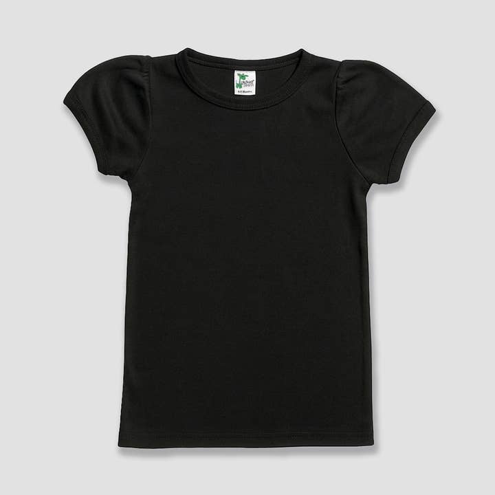 T-shirt in poliestere con maniche a palloncino per bambini e bambini | Taglie aperte per la vendita all'ingrosso da parte di Laughing Giraffe