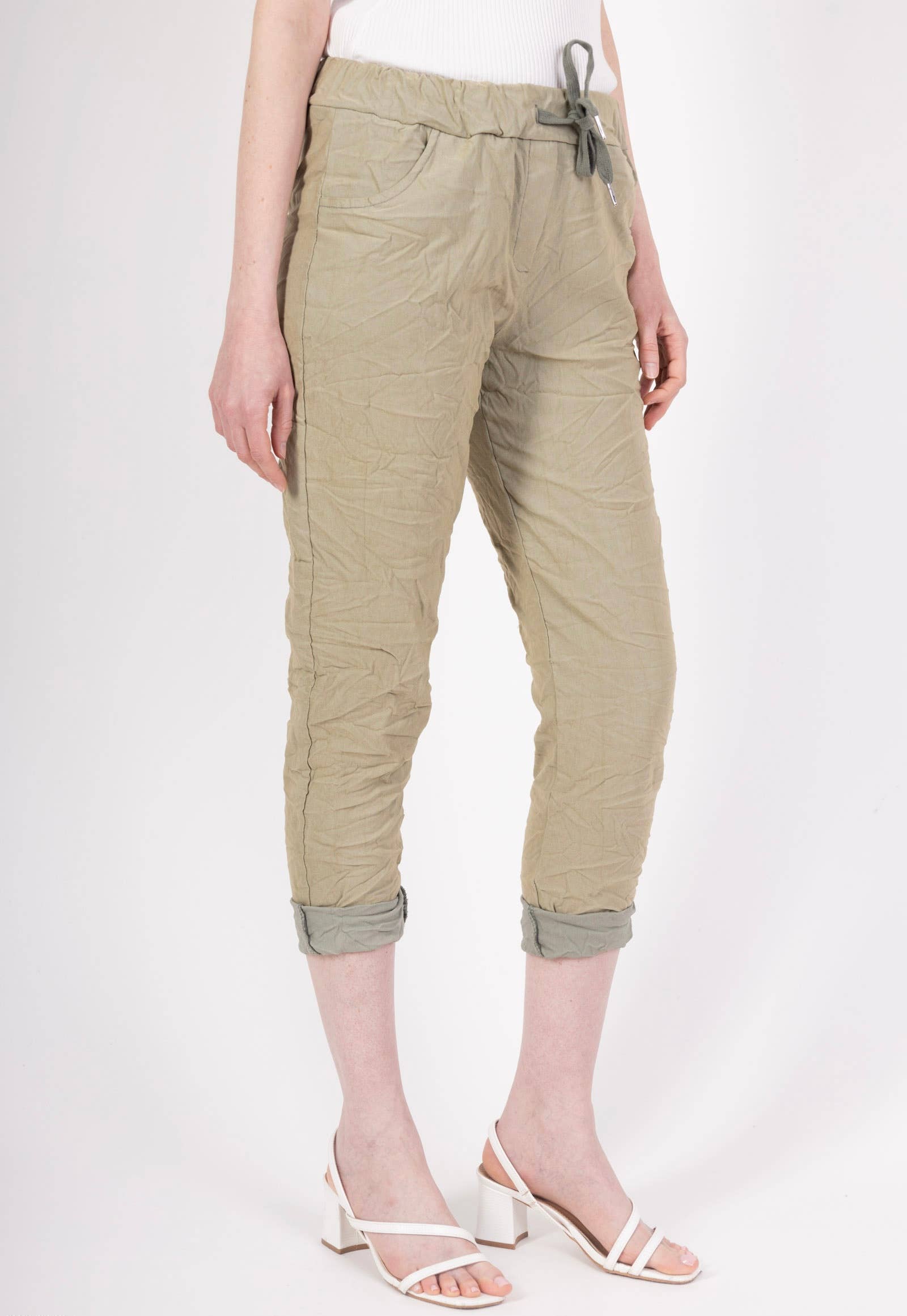 LINEN & COTTON HOUSE – wholesale Pants – Women's – 77312 WRINKLED PANTS WITH LARGE POCKETS62