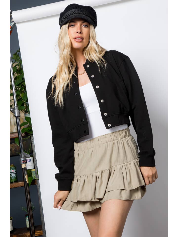 26 International - Wholesale Bomber Jacket - Women's - Fleece Bomber Jacket2