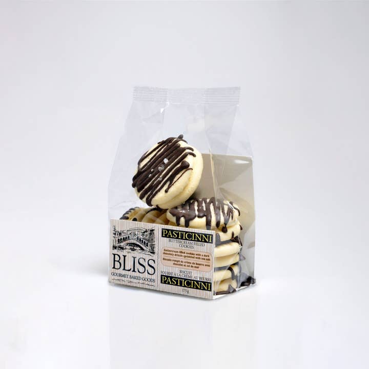 Pasticinni Buttercream Filled Cookies for wholesale by Bliss Gourmet Baked Goods Inc